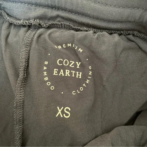 Cozy Earth Pajama Top & Pants Matching Two Piece Set in Navy XS - Picture 9 of 10